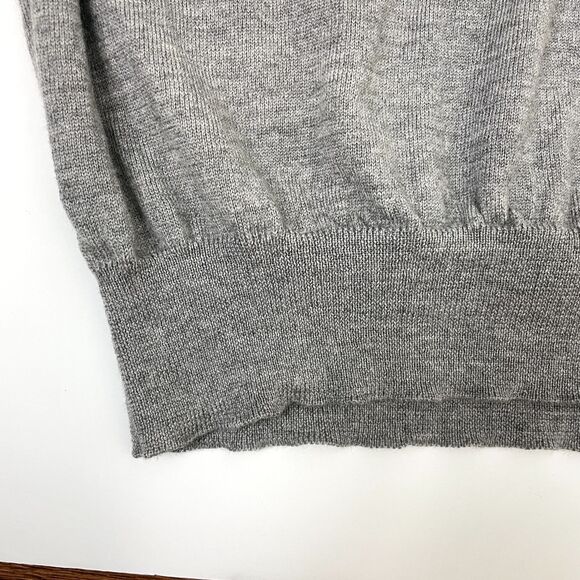 Toscano Men's Firenze 100% Merino Wool Sz Large Gray V-Neck Sweater Vest Thin - Picture 3 of 7